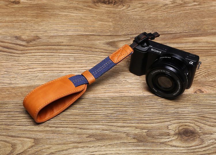 适用微单相机真皮手腕带索尼A50005T 5R A6
