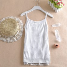 针织背心 2017年春夏女式层层蛋糕花边吊带层7层蛋糕蕾丝衫