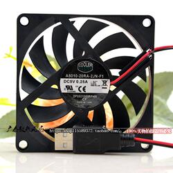 酷冷至尊A8010-20RA-2JN-F15V0.25A80108CM超薄静音散热风扇