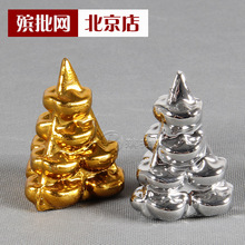 宝后辈发财金山银海墓穴陪葬殡葬用品 随葬品摆件陶瓷金银山聚财元