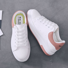 jogging 少女鞋 Women student shoes girl sneakers white