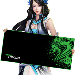 硕臣游戏鼠标垫超大号加厚锁边创意可爱卡通电脑鼠标垫办公桌垫键盘垫龙图腾绝地求生800x300mm精密包边垫