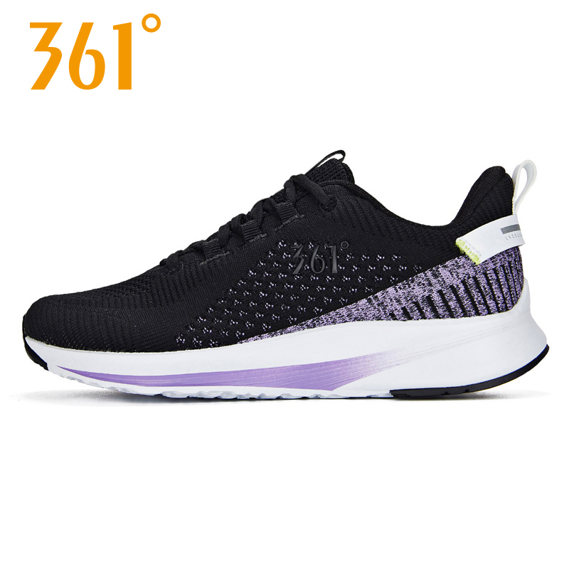 361 Women's Shoes, Sports Shoes, 2019 Autumn New 361 Degree Anti slip Breathable Casual Running Shoes 581932226