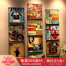 饰品大号壁挂壁饰 饰画创意墙面挂画贴画装 墙贴装 复古铁皮画个性
