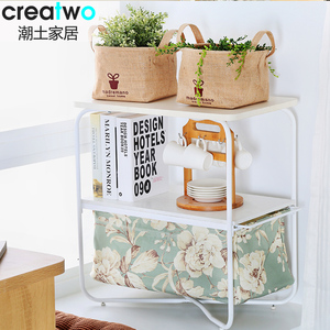 潮土桌角床头置物架