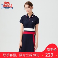 龙狮戴尔2019女士夏季新款 收腰显瘦透气连衣裙网球裙236225842