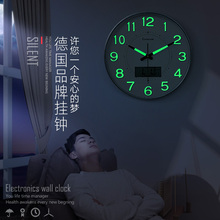 凯诺时钟表挂钟客厅夜光创意现代简约个性石英钟静音时尚大气家用