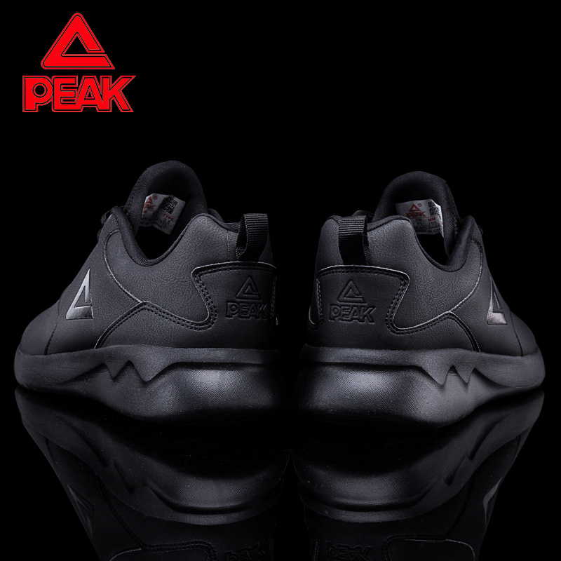 PEAK Sports Shoes Men's Shoes Autumn 2019 New Genuine Casual Shoes Student Winter and Autumn Shoes Leather Running Shoes R