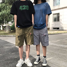 KILLWINNER夏季工装短裤潮牌宽松多口袋五分裤男女情侣宽松短裤