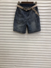 直筒裤 芭度玄风9319牛仔短裤 显瘦五分裤 女宽松大码 2019夏薄款