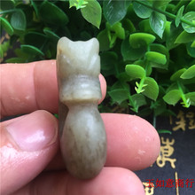 老玉古玉和田玉玉坠玉猪龙挂件高古玉吊坠明清古玩文玩手件古董
