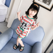女童夏装 两件套儿童纯棉套装 韩版 一二三四5岁女宝宝短袖 2018新款