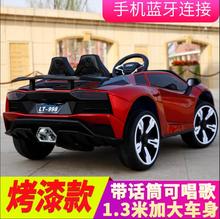 兰博基尼婴儿童电动车四轮小孩遥控汽车摇摆童车宝宝玩具车可坐人