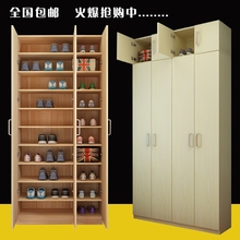 简约现代大容量鞋柜阳台柜鞋架储物柜超薄高柜多层门厅柜