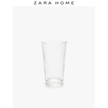 47430402990 浮雕刻花纹理简约潮流家用透明玻璃饮料杯 Home Zara