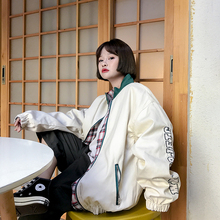 2018新款韩版学生百搭双面穿复古夹克秋季bf宽松原宿外套女棒球服