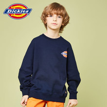 Dickies童装2019春季新款男童后背印花蝙蝠袖圆领卫衣大童男卫衣