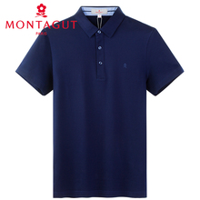 冰丝纯棉丝光棉2019夏法国正品 梦特娇短袖 polo衫 t恤男装 Montagut