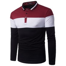 Men Leisure Cotton Tee Shirt male camisa shirts 长袖T恤