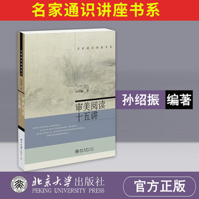 审美阅读十五讲 孙绍振 名家通识讲座书系列 中国文学史 文学回忆录 中国现代文学史 文学理论书籍 北京大学出版社 北大十五讲15讲