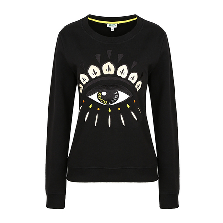 KENZO/高田贤三2018春秋新款女士大眼睛套头卫衣1 F852SW710商品大图