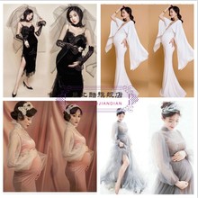 透视纱裙妈咪拍照衣服影楼摄影 主题服饰孕妇写真服装 韩版 2019新款