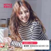 条纹打底毛衣针织衫 MM9706煜 修身 新款 韩版 女装 韩都衣舍2019春装