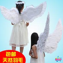 儿童节表演翅膀道具小女孩天使翅膀舞台婚庆花童天使羽毛翅膀玩具