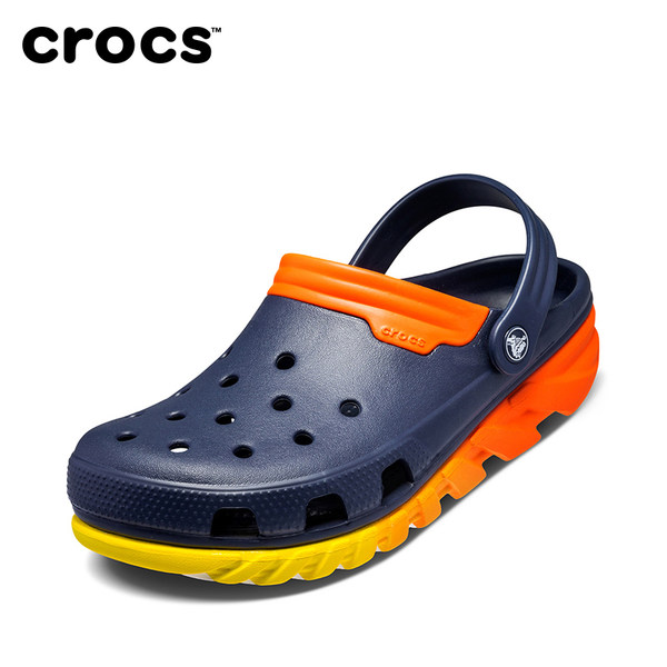 Crocs沙滩鞋 卡骆驰户外男女夏季极速迪特渐变洞洞凉鞋子|204150