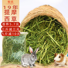 2019年新提摩西草500g兔干草龙猫豚鼠牧草兔粮荷兰猪提草全国包邮
