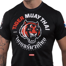 泰国老虎泰拳弹力速干运动T恤MMA搏击UFC综合格斗拳击透气短袖