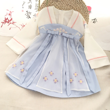 宝宝汉服唐装 女童民族风刺绣齐胸襦裙 女童汉服儒裙秋2019春秋新款
