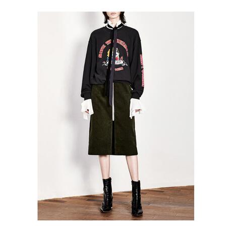 预售 Mo&Co. 黑色美人鱼女士休闲卫衣商品大图