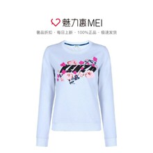 预售 KENZO/高田贤三 浅蓝色纯棉字母印花女士秋冬套头卫衣图片