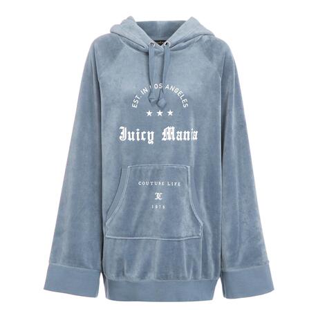 Juicy Couture 蓝色字母饰廓形感女士卫衣式连衣裙商品大图