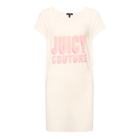 Juicy Couture 米白色字母LOGO印花圆领短袖女士T恤商品大图
