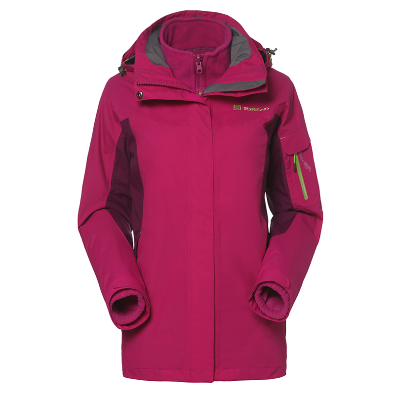 Pathfinder Charge Coat Female Autumn and Winter Couple Outdoor Cold and Warm Cover Three in One Charge Coat TAWC92208