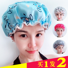 洗澡淋浴洗头帽防尘防油烟帽可爱 碧悠缇加厚浴帽防水加大成人女款