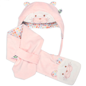 婴儿童帽子围巾两件套