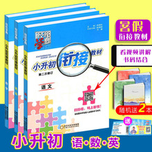 人教版苏教通用暑期教程书小学升初中辅导6升七7培训六年级暑假作业套装 经纶学典 2019新版小升初暑假衔接教材语文数学英语全套3本