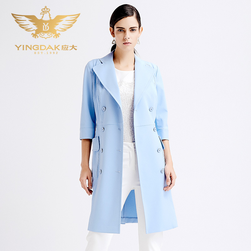 洛丹凰秋冬新品民族风女装长款风衣棉麻加厚文