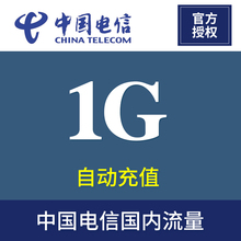 SK甘肃电信流量充值1GB 全国手机流量充值 7天有效 自动充值