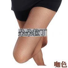 服装 包邮 女孩网眼拉丁袜国标舞踩脚打底黑长筒网格专用袜 腿袜软网