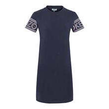 KENZO/高田贤三 深灰色棉质徽标袖T恤女士连衣裙图片