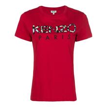 KENZO/高田贤三 女士红色棉质T恤图片