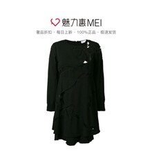 Red Valentino RED VALENTINO 黑色薄纱蝴蝶结女士 连衣裙图片