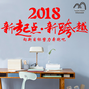 励志墙贴 激励语公司办公室文化墙装饰赢战20