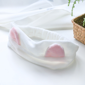 景甜同款发饰猫耳朵束发带