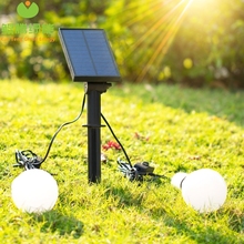 太阳能灯室内节能灯LED一拖二球泡灯可调光庭院应急照明灯夜市灯
