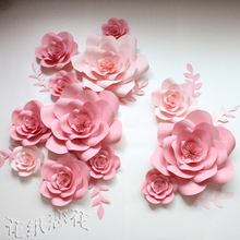 新品 大型婚庆纸花橱窗影楼道具花立体仿真大纸花婚庆背景道具花